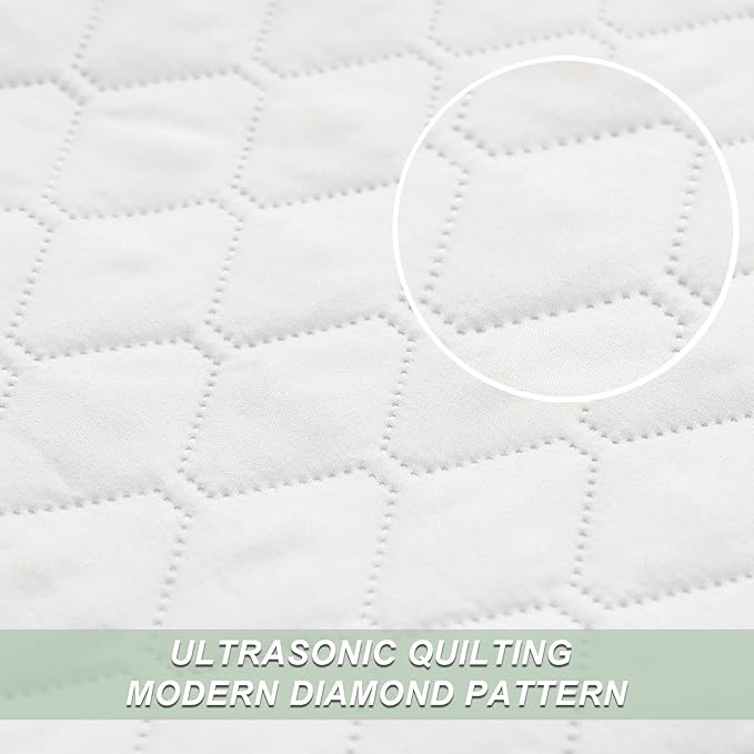 Exclusivo Mezcla Reversible Full Queen Quilt Bedding Set with Pillow Shams, Lightweight Quilts Queen Size, Soft Bedspreads Bed Coverlets for All Seasons - (White, 90"x96")