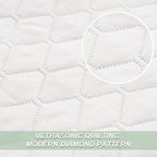 Exclusivo Mezcla Reversible Full Queen Quilt Bedding Set with Pillow Shams, Lightweight Quilts Queen Size, Soft Bedspreads Bed Coverlets for All Seasons - (White, 90"x96")