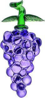 Handmade Glass Purple Grape Figurine Collectibles Crystal Fruit Ornament Decoration Art Glass Grape Miniature for Home Office Birthday for Mum