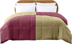 Modern Threads Down Alternative Reversible Comforter Red/Beige Queen