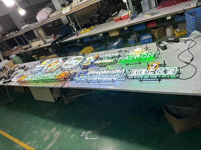 Neon Signs Compatible For Pabst Blue Ribbons Beer Bar Glass Neon Signs for Office Hotel Pub Cafe Party Man Cave Neon Light Art Wall Lights 24 X 20 Inches