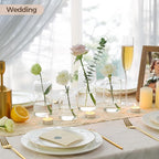 ComSaf Small Flower Vase Set of 15, Glass Bud Vases in Bulk, Clear Vases for Flower, Decor Centerpiece for Bathroom, Decorative Vases for House Warming, Valentines' Day, Mother's Day, Thanksgiving Day