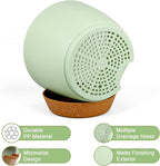 Big Self Watering Pots 12/10/9 inch, Planter, Plant Pots with Mesh Drainage Holes for Indoor Outdoor Garden Plants, Plastic Flower Pots with Removable Deep Reservoir, Green with Brown