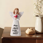 Cardinal Gifts for Women -6 inch Memorial Gift, Cardinal Decor,Sympathy Gifts for Loss of Loved One,Grief Gifts for Women, Resin Home Decor Sculpted Hand-Painted Angel Figurine