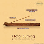 Raajsee Sandalwood Incense Sticks 100 Gm Pack-100% Pure Organic Natural Hand Rolled Free from Chemicals-for Church,Aroma Therapy,Relaxation,Meditation & Sensual Therapy