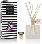 LOVSPA Reed Diffuser Set, Vanilla & Patchouli Scented Oil Diffuser with Sticks, Home Fragrance Accessories for Bathroom Shelf Decor, Aroma Diffusers for Home or Office Fall Decor, USA Made