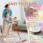 5x7 Ft Shag Kids Colorful Rugs for Bedroom, Ultra Soft Fluffy Furry Area Rugs for Nursery Living Room Indoor Floor, Aesthetic Carpet Home Decor (Rainbow)