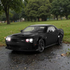 Car Toys for Boys 1/24 Diecast Cars Hellcat SRT Collectibles Model Kit,Pull Back Metal Toy Car with Lights and Sounds,Toy Cars for Boys Age 4-7（Black）