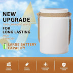 uuffoo Solar Table Lamp Lantern LED Outdoor Cordless IP44 RGB and Warm White Dimmable for Patio Camping Restaurant Terrace