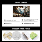 XWNLTEPK Christian Art Crucifixion Print Jesus on the Cross Art Wall Jesus Picture Modern Home Decor Canvas Wall Art Poster