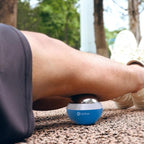 Cryosphere Cold Massage Roller Ball - 2.8 Inches Cryosphere Cold Roller for 6 Hour Cold Massage, Detachable Rolling Ball, Ice Roller Cryoball for Deep Tissue Massage, White and Blue