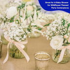 16 Pack Glass Bud Vases for Centerpieces - Bulk Small Flower Vases Set of 16, Mini Vintage Vases, 4 Styles for Party, Wedding Decorations, Baby Shower, Home Table Flower Décor (Clear)