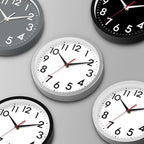 14 Inch Wall Clock Large Battery Operated Big Silent Non Ticking Analog Clock Decorative for Living Room Office Kitchen Outdoor Classroom Bedroom Bathroom School(Black)