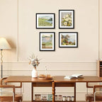 FIXSMITH 8.5x11 Picture Frame Set of 2, Photo Frame with HD Plexiglass, Display Pictures 6x8 with Mat or 8.5x11 Without Mat, Black Picture Frames Collage Wall Decor, Gallery Wall Frame