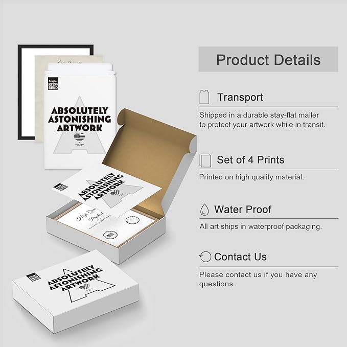 SIGNWIN Framed Vintage Wildflower Wall Art, Set of 4 Plant Collage Drawing Wall Decor Prints, Nature Wilderness Wall D¨¦cor for Living Room, Bedroom - 12"x16" Black