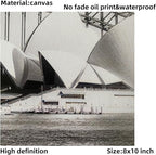 ELEVENSPACE Black And White Wall Art Decor,New York, London, Tokyo, Paris, Eiffel Tower Wall Decor Art,Modern Boho Wall Art for Living Room Bedroom Prints Poster,8x10 Inch Set of 6,Unframed