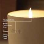 Aesop Callippus Aromatique Candle | Woody, Earthy, Green Scented | 55-65 Hour Burn Time | Vegan-Friendly | 10.5 oz