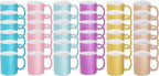11oz White Ceramic Sublimation Coffee Mug in White Gift Box, 6 Sparkling Mixed Colors, Case of 36