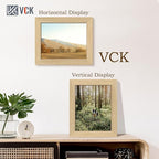 VCK 8x10 Oak Wood Frame for Picture, Natural Solid Wood Photo Frames 3 Pack, Wall Gallery Frame