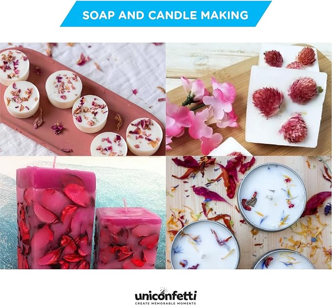 Dried Flower Carnation Biodegradable Confetti - Real Flower Petals for Weddings, Flower Girl Toss, Wedding Send Off Ideas, Party Table Decoration | Boxed - 8oz (0.5lbs)