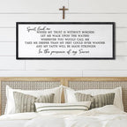 Spirit Lead Me Wall Art Decor 24×10 Inch Christian Scripture Office Inspirational Lyrics Ready to Hang Wooden Framed Sign (Black)