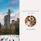 Literie NYC Inspired Scented Candle: Ice Skating in Central Park - Hot Chocolate Scent, 9oz, 50 Hour Burn, Vegan Soy & Coconut Blend Candle for Home Decor, Gift for Women & Men