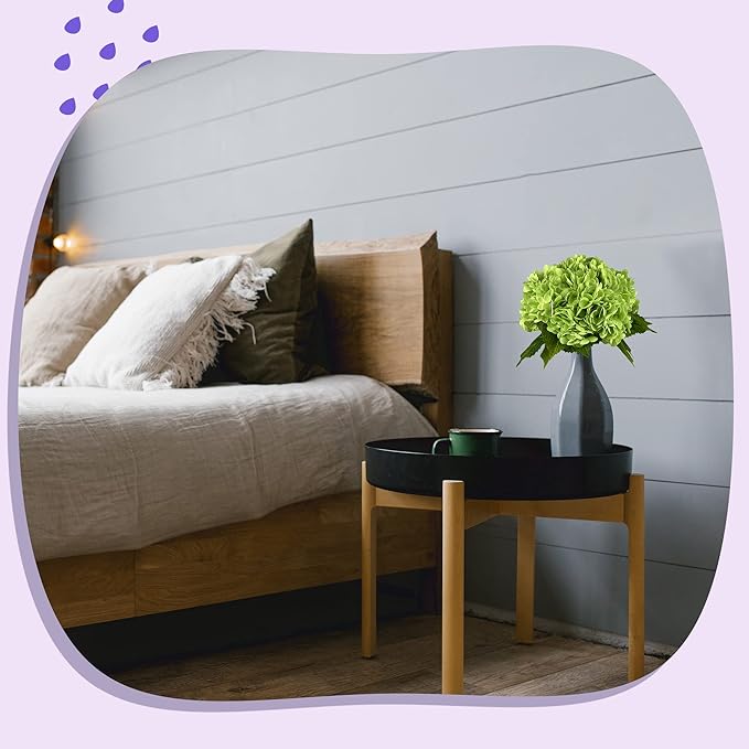 21In Bottle Green Artificial Hydrangea Flowers 5 Pcs Real Touch 3D Print Latex Flowers for Wedding Centerpieces Bouquets DIY Floral Decor Home Decoration with Stems