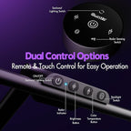 Quntis 32.5" Architect Desk Lamps for Office Home Dorm - Eye Care 3 Light Bar 1100LM Bright, Ambient Backlight, Radar Sensor, Remote Control, 2H Timer, Workbench Drafting Reading Video Conference Task