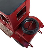 YCHTEWY-Iron Classic Red Vintage car Model Collectible Vehicle Decoration, Metal Truck Christmas Decor ，Unique Blend of Vintage, Rustic, Farmhouse Truck Decor for Table Top Decor. (C)…