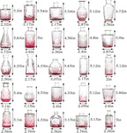 Bud Vases in Bulk 30, Pink Glass Vases for Centerpieces, Small Vase for Flowers, Small Flower Vase for Centerpieces, Mini Vintage Vases for Wedding Table Decor