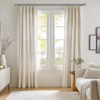 Oneach Silver Curtain Rods for Windows 48 to 84 Inch, 1 Inch Pole Adjustable Length Heavy Duty Metal Curtain Rod Set, for Outdoor Bedroom Kitchen Living Room (16 to 88 Inch)