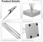 3 Pcs Photo Tree Holder with Clips, 8-Branch Gift Card Clip Holders, Multi-Head Metal Desk Card Display Stands, Table Number Holders, Ideal for Pictures, Notes, and Wedding Party Decorations