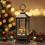 10'' Nutcracker Snow Globe, Musical Christmas Water Lantern with Swirling Glittering Home Decoration and Gift, Battery Operated or USB Powered