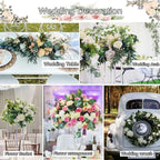 120 Pcs 6 Kinds Mixed Eucalyptus Leaves Stems Bulk Artificial Silver Dollar Eucalyptus Leaves Picks Dried Eucalyptus Bundle Faux Spray for Wedding Vase Bouquet Floral Arrangement Decor