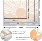 Lunerfex Boho Sun Tapestry Sunset Wall Tapestry, Mountain Tapestries for Bedroom 80s Tapestries Wall Hanging for Bedroom Living Room Decor Boho-3 60"x80"