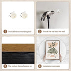 Bwodke Boho Wall Art, Framed Abstract Wall Art, Green Botanical Neutral Canvas Wall Decor, Large Mid Century Plant Pictures Set of 3, Modern Minimalist Paintings, for Bedroom Living Room Bathroom