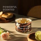 4-Wick Candles for Home Scented - 18oz Soy Wax Blend Candle Over 50Hrs Long-Lasting Fragrance, Home Decor and Housewarming Gifts, Sandalwood Jasmine