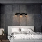 Globe Electric 64000115 22" 3-Light Plug-in Track Lighting, Matte Black, Pivoting Track Heads, 15-Foot Black Cord, in-Line on/Off Rocker Switch