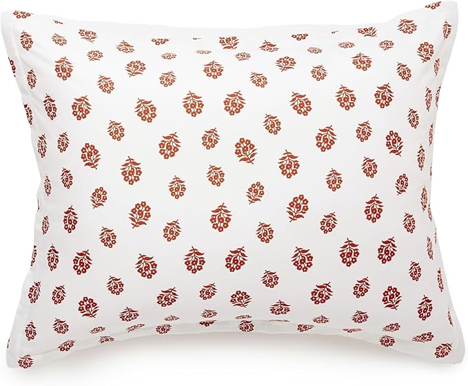 Amazon Basics Lightweight Microfiber Comforter Sets, 2-Pieces, Off White, Floral, Twin/Twin XL