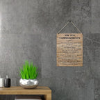 Qious Inspirational Signs Gift Farmhouse the Ten Commandments Thou Shalt Have No Other Gods Before Me Wooden Hanging Sign Rustic Wall Art Home Office Living Room Decoration 10 x 8 Inches…