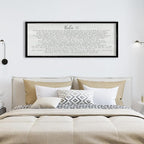 ZZJJHYWGQ Catholic Wall Decor Psalm 91 Bible Verse Wall Art 32"×12" Scripture Print Sign for Home Prayer Room Family Christian Inspirational Quotes Wood Framed Religious Wall Hanging (Black)