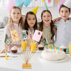 Gold Photo Tree Holder Clip Cube Base,8 - Branch Money Trees Gift Card Holder with Clips,Picture Holder Stand for Christmas Wedding Greeting Birthday Party Gift