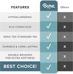 Bare Home Oversized Queen Comforter - Reversible Colors - Goose Down Alternative - Ultra-Soft - Premium 1800 Series - All Season Warmth - Bedding Comforter (Oversized Queen, Black/Grey)