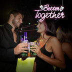 Neon Sign, HSJNJKFU Better Together Neon Signs for Wall Decor Pink Light Led Sign for Room Home Party Birthday Wedding Bar Signs - USB Powered