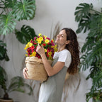 2 Bundles Artificial Flowers for Outdoors with Ground Spikes,21.65 Inch Morning Glory Eucalyptus Topiary Ball Trees, UV Resistant Faux Shrubs Fake Plants for Porch Outdoor Garden Decor (Muti-Color)