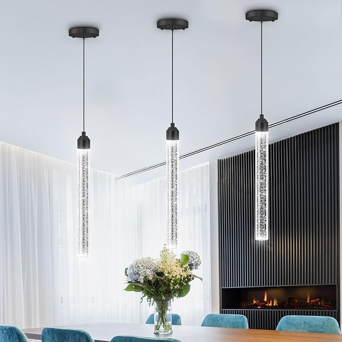 Mini Chandeliers Modern Crystal Pendant Lighting LED Dimmable Pendant Lights Kitchen Island Dining Room