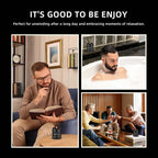 Scented Candles Set | Candle for Men, Soy Candles for Home Scented, Gifts for Men - Mens Gifts, 4 Pack Candle Gift for Dad Fathers Day (Leather/Vintage Oak/Amber Patchouli/Magnolia & Sandalwood)