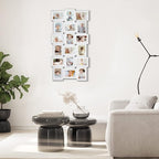 Jerry & Maggie 4X6 Collage Picture Frames for Wall Decor, 18 Opening Collage Wall Hanging for 6x4 Photo, Multi Picture Frame Set with One-piece Design White