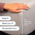 Queen Size 4 Piece Sheet Set - Comfy Breathable & Cooling Bed Sheets Set - Hotel Luxury Bedding for Women, Men, Kids, Teens, Boys & Girls - Deep Pockets, Soft and Wrinkle Free - Oeko-Tex - Light Grey