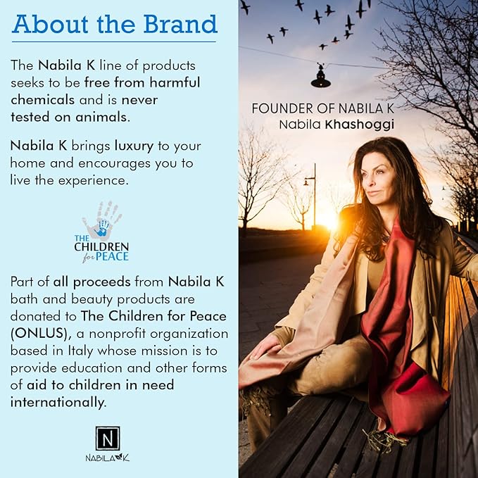 Nabila K Ocean Tempest Reed Diffuser Set – Fresh Floral & Marine Aromatic Oil for Home – Long-Lasting, Smokeless Scent – Made in USA – Includes Reeds + Bottle – Flameless Candle Alternative